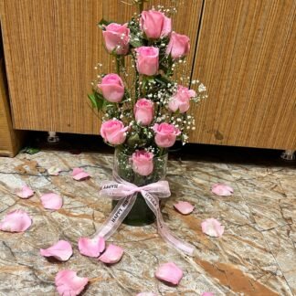 Charming Pink Glass Arrangement