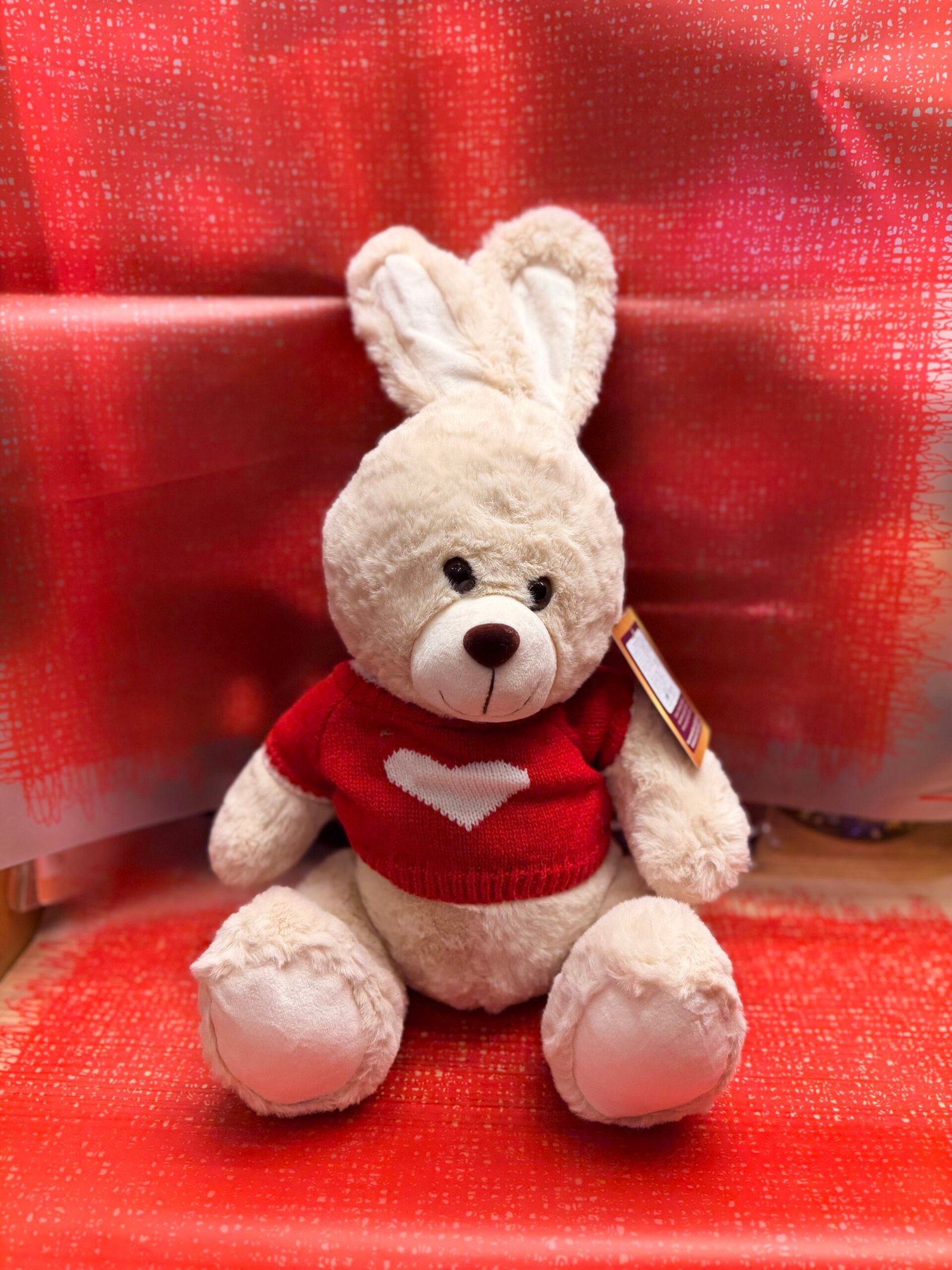 White Bunny in Heart T-Shirt