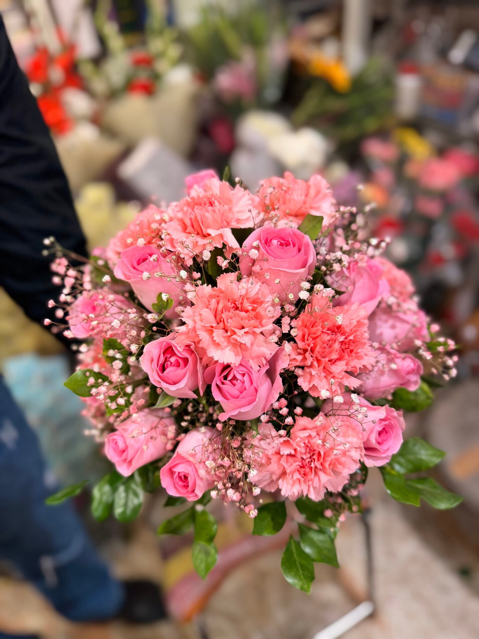 Magical Rose & Carnation Vase Arrangement - Image 2
