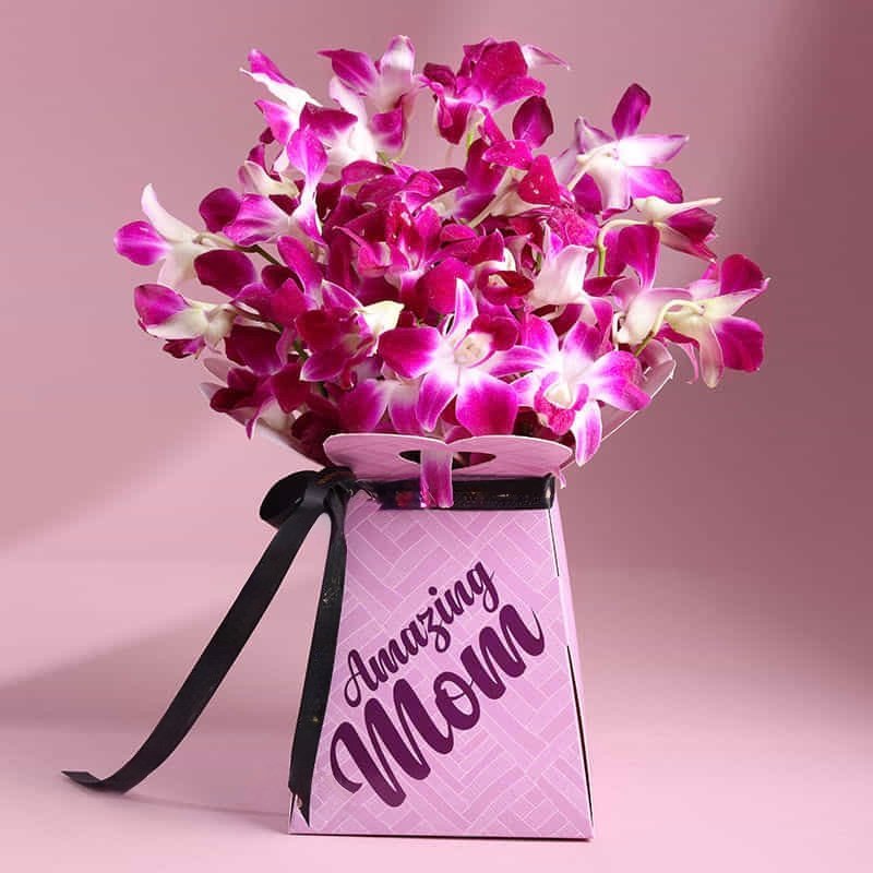Purple Orchids For Mom