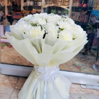 White Sympathy Bouquet-By PGA