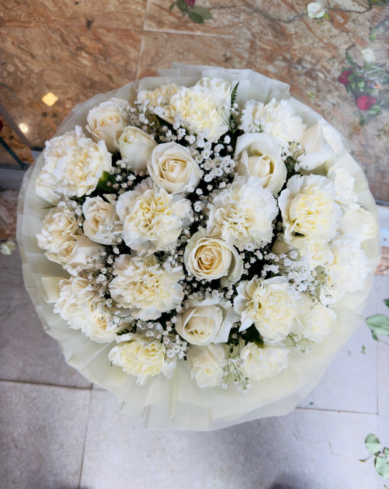 White Sympathy Bouquet-By PGA - Image 2