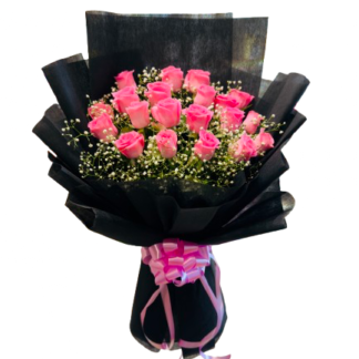 Elegant Pink Rose Bouquet-By PGA
