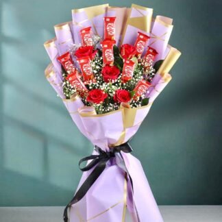 Rose & Kitkat Chocolate Bouquet