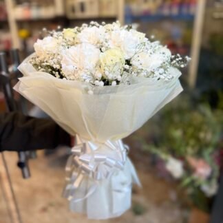 White Bold & Beautiful Bouquet-By PGA