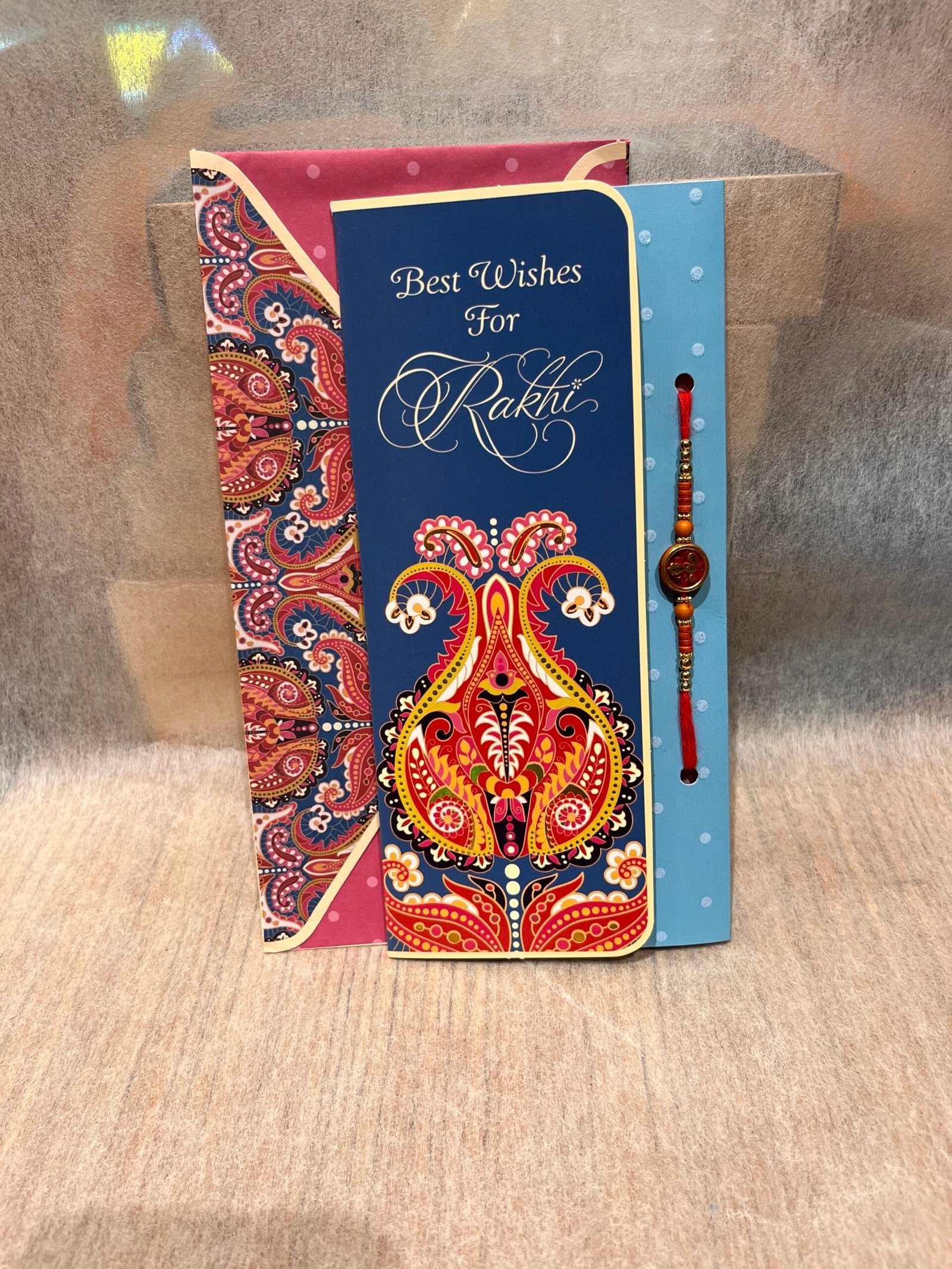 Rakhi Set With 2 Silk Chocolates - Image 3