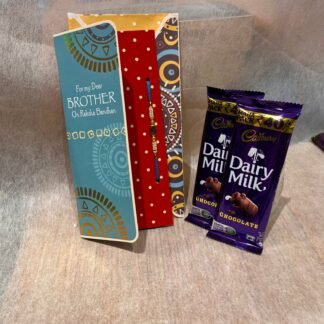 Single Rakhi With Dairy Milk