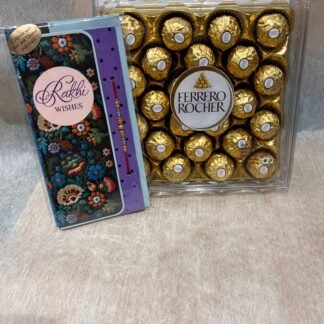Beautiful Single Rakhi With Ferrero Rocher