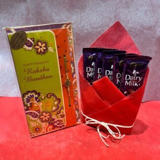 Single Rakhi With Dairy Milk Chocolate