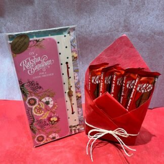 Single Rakhi & Kitkat Chocolates