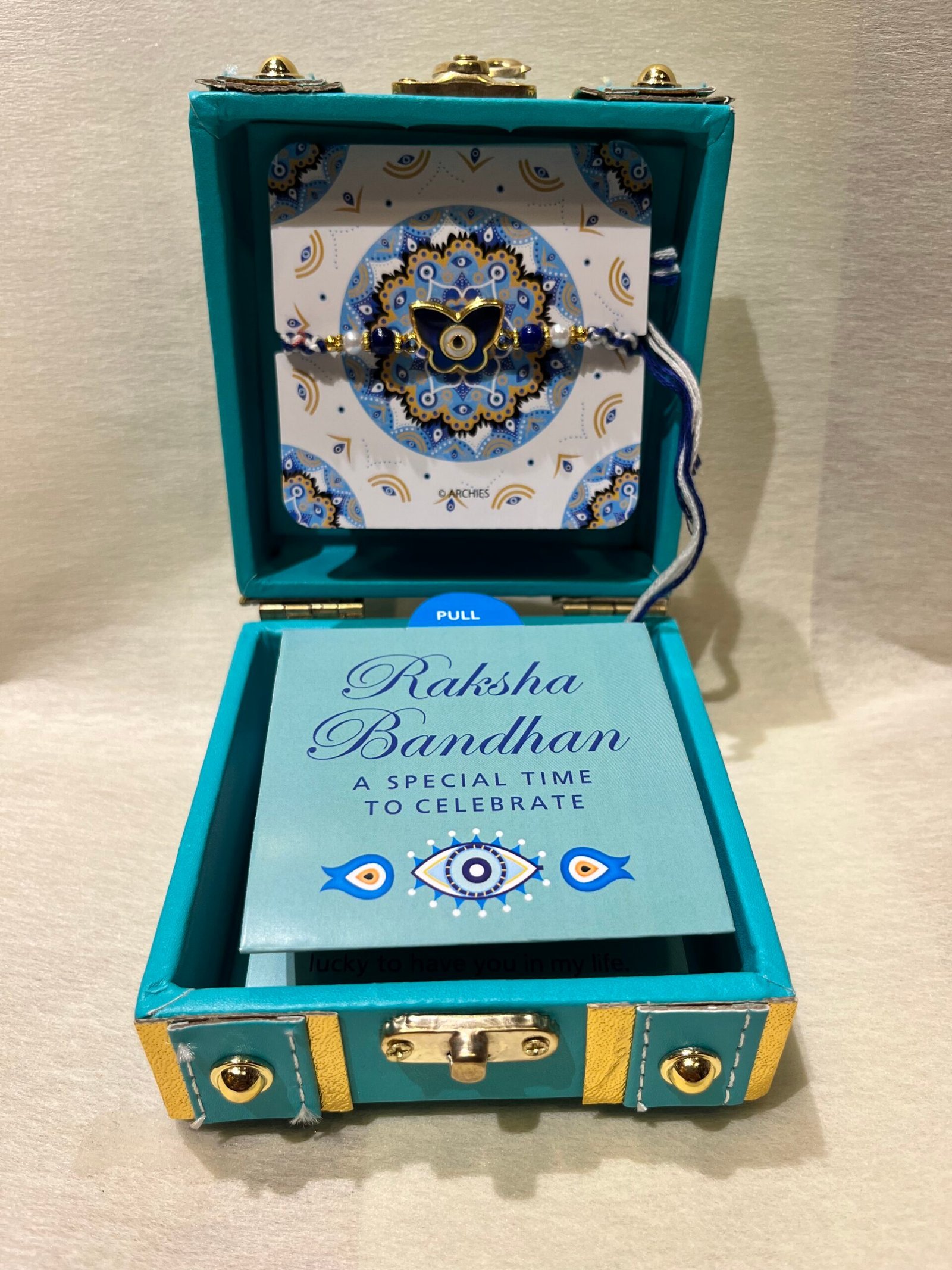 Evil Eye Rakhi Gift Box N Customise Ferrero Box - Image 3
