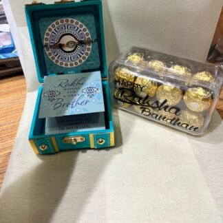 Evil Eye Rakhi Gift Box N Customise Ferrero