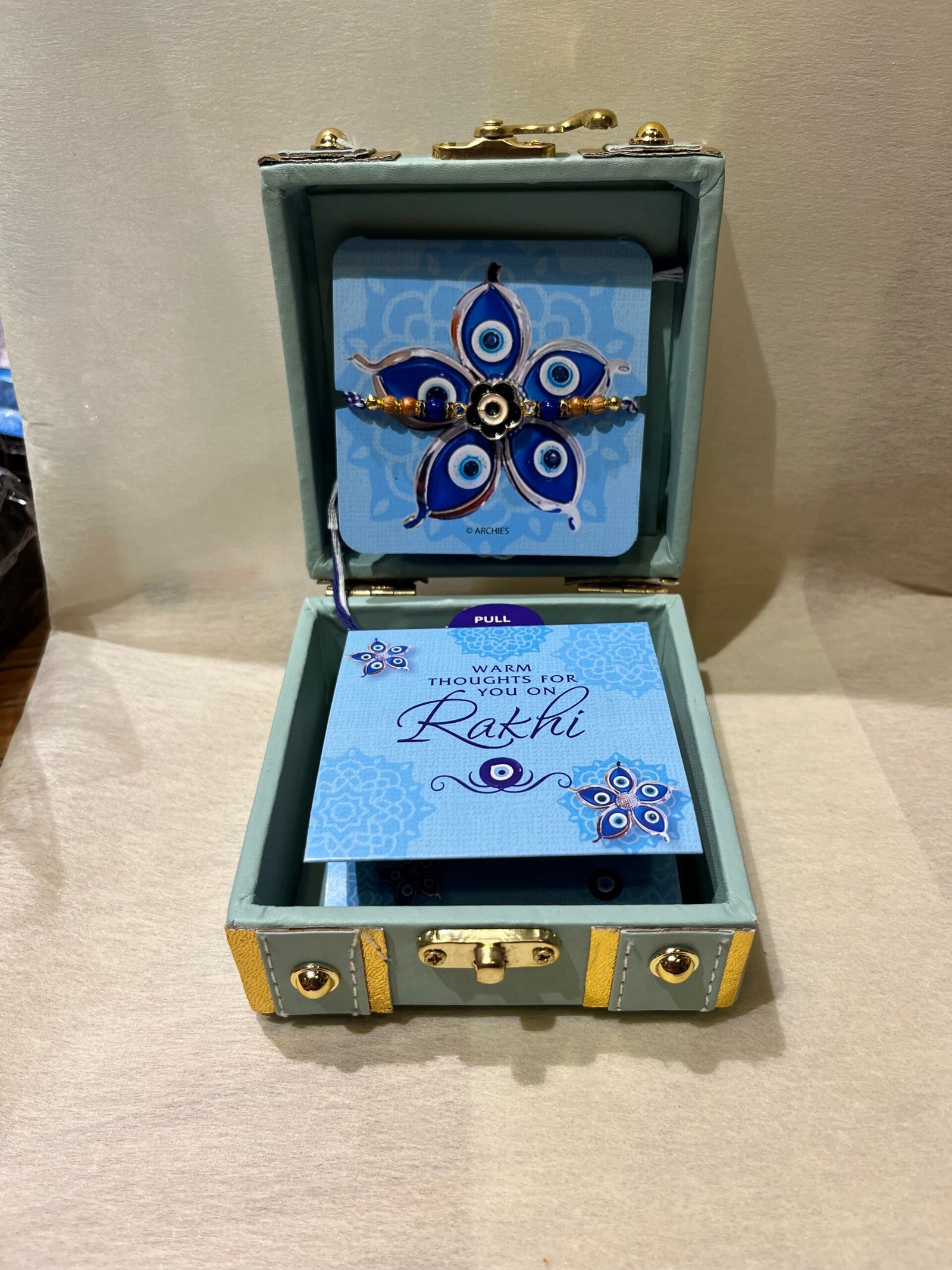 Evil Eye Rakhi Gift Box N Customise Ferrero Box - Image 2