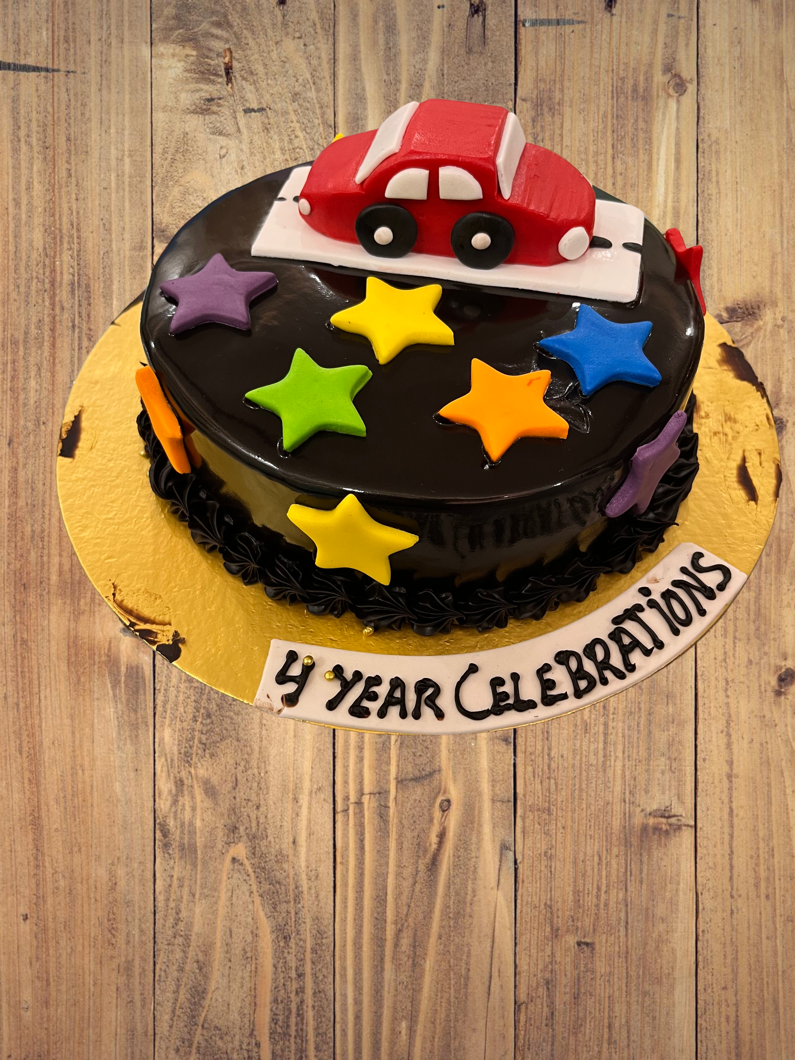 Kids Car Theme Cake