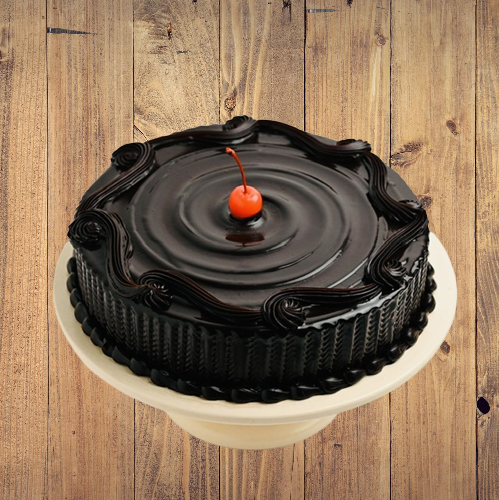 Dark Chocolate Truffle Cake