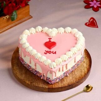 Pinkish Pineapple Eggless Cake-Half Kg
