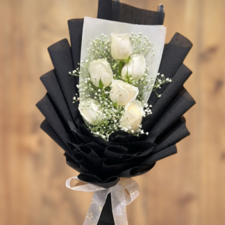 Premium White Roses Bouquet