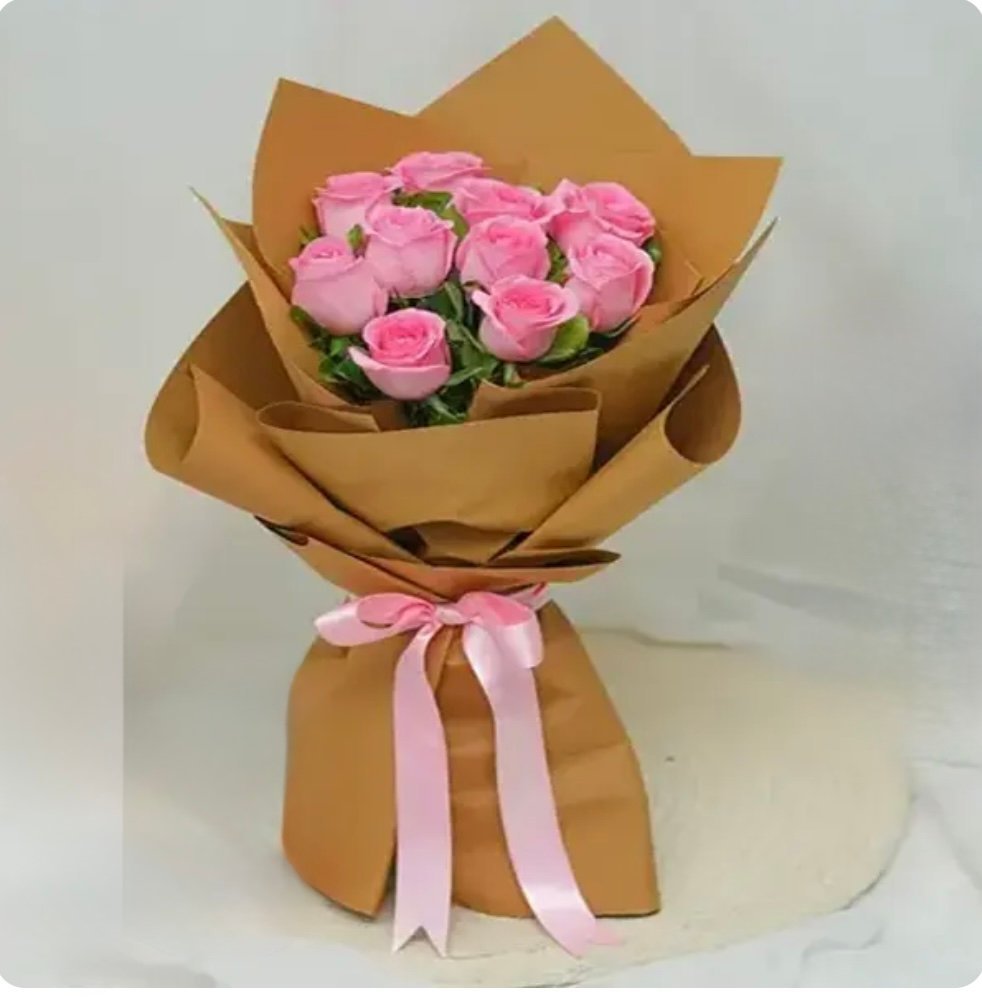 Dreamy Pink Roses Bouquet