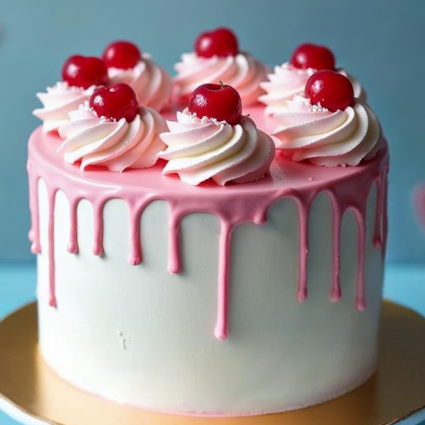 Playful Romance Strawberry Cake-Half Kg