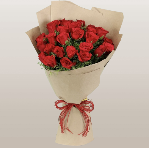 Elegant Red Roses Bouquet