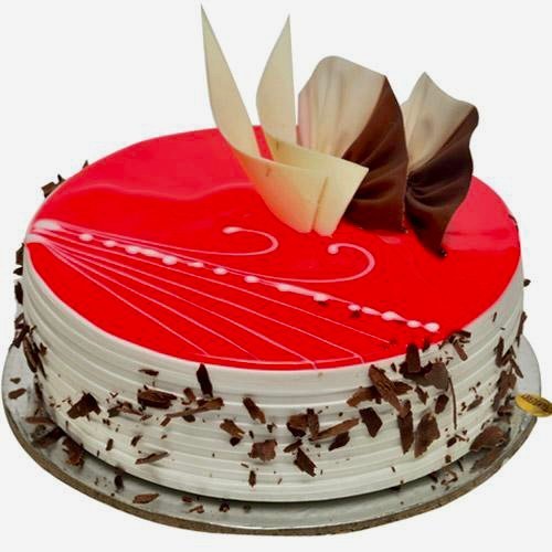 Strawberry Glaze Cake-Half Kg