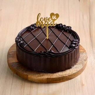 Luv U Maa Chocolate Eggless Cake-Half Kg