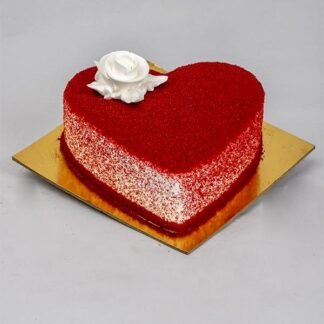 Heart Shape Red Velvet Cake-Half Kg