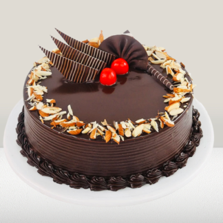Chocolate Truffle Almond Cake-Half Kg