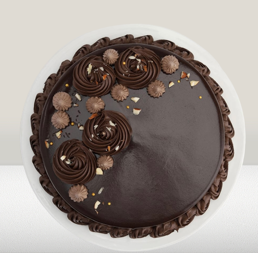 1 KG Dark Chocolate Truffle Cake - Image 2