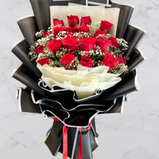 Charming Red Roses Bouquet-By PGA